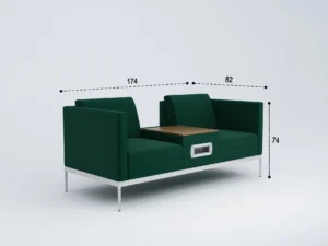 Leather Lounge Sofa - image 4