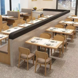 Marble-Top Leather Booth Seating - image 3