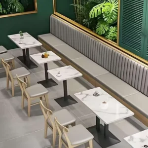 Minimalist Marble Booth Seating - image 1