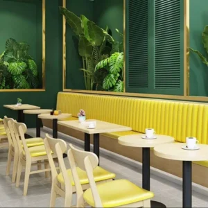 Minimalist Marble Booth Seating - image 2