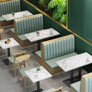 Minimalist Marble Booth Seating - image 3