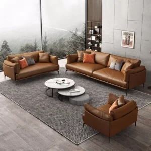 Leather Lounge Sofa - image 2