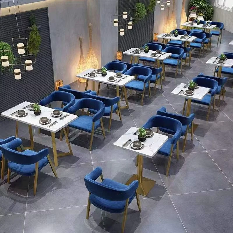 Marble-Top Metal Commercial Table