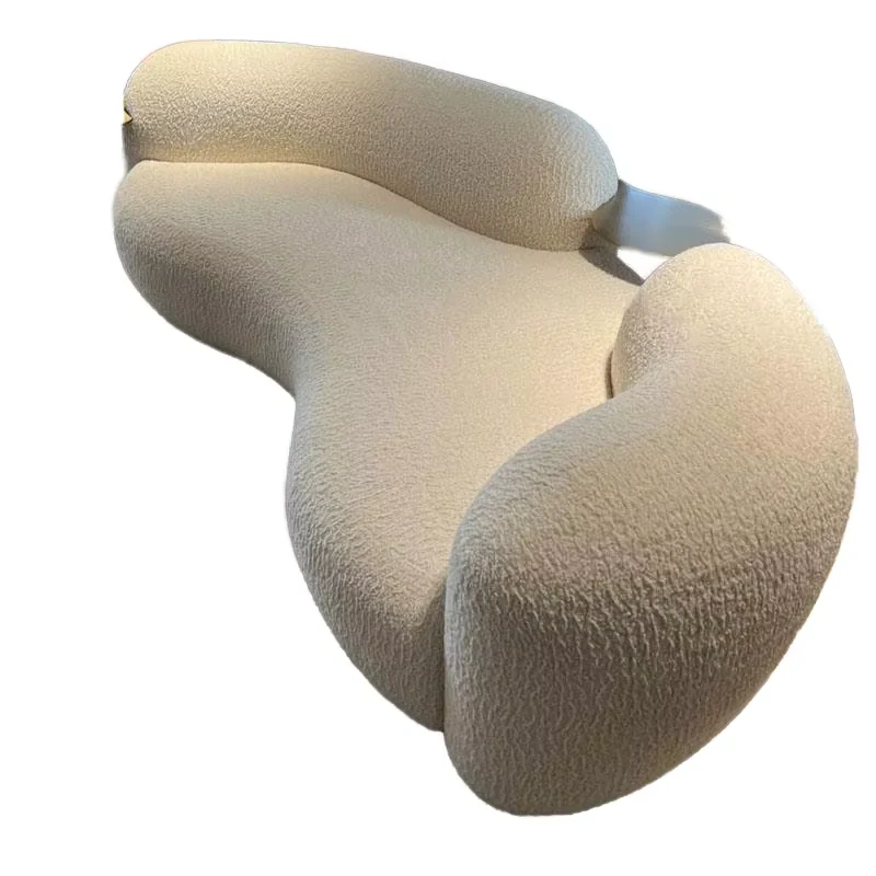 Curved Fabric Lounge Sofa