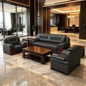 Leather Lounge Sofa - image 2