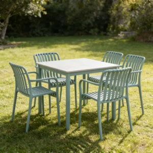 Stackable Plastic Outdoor Chair - image 1