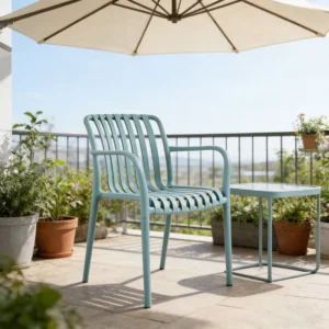 Stackable Plastic Outdoor Chair - image 2