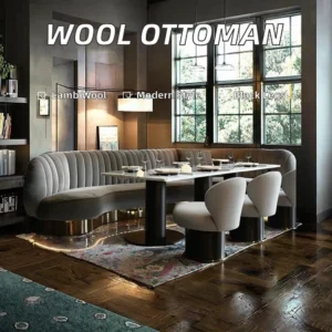Minimalist Metal Booth Seating - image 2