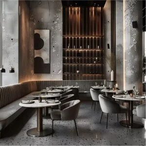 Minimalist Metal Booth Seating - image 6