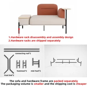 Modular Leather Lounge Sofa - image 3