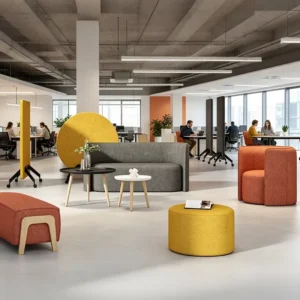 Modular Fabric Lounge Sofa - image 2