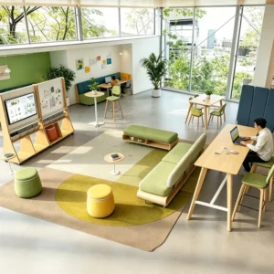 Modular Fabric Lounge Sofa - image 3