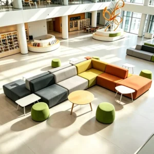 Modular Fabric Lounge Sofa - image 1