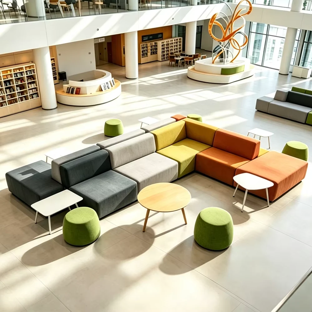 Modular Fabric Lounge Sofa
