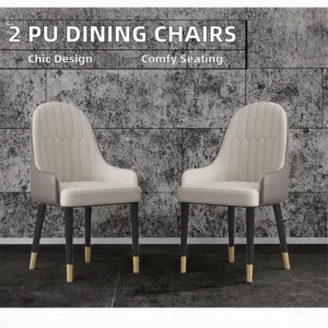 Minimalist Metal Dining Chair - image 3