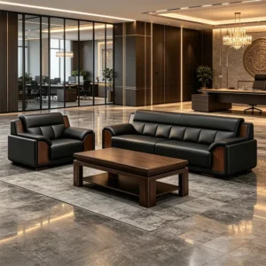 Modular Leather Lounge Sofa - image 4