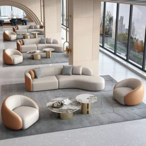 Modular Wood Lounge Sofa - image 1