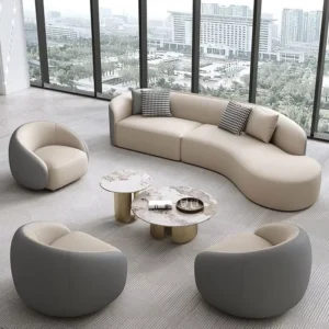 Modular Wood Lounge Sofa - image 2