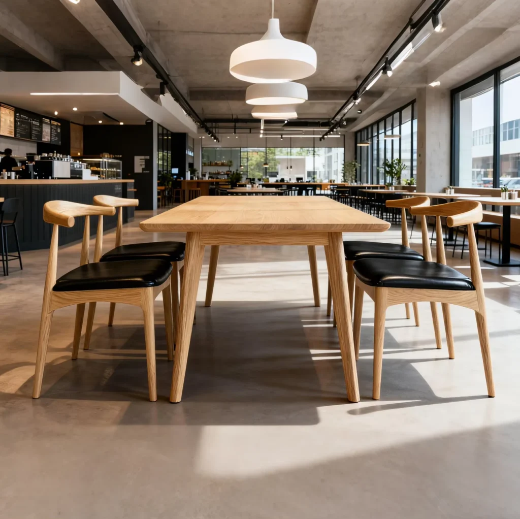 Restaurant Wood Commercial Furniture Set