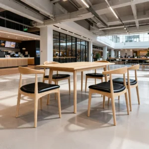 Restaurant Wood Commercial Furniture Set - image 2