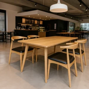 Restaurant Wood Commercial Furniture Set - image 3