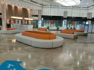 Curved Leather Lounge Sofa - image 2