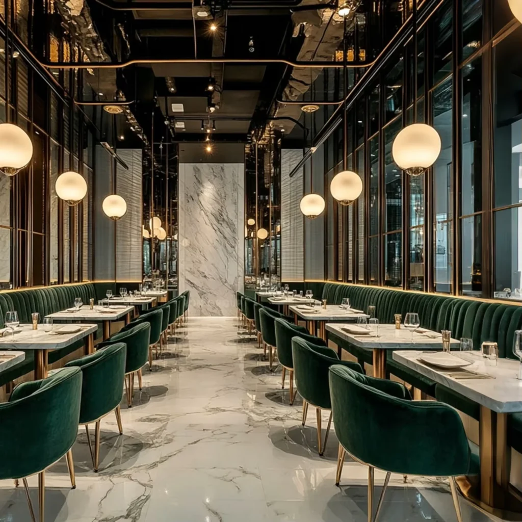 Luxury Wood Booth Seating