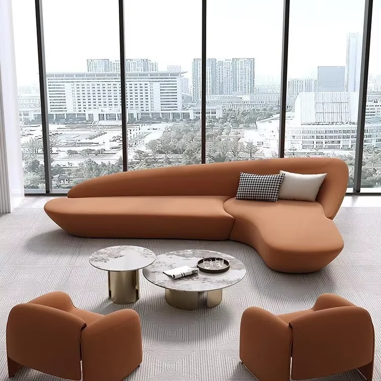 Corner Leather Lounge Sofa