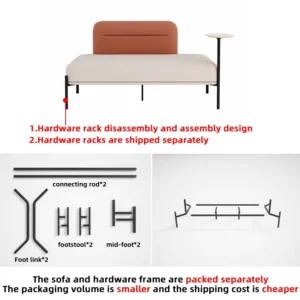 Modular Leather Lounge Sofa - image 8
