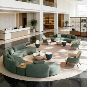 Fabric Lounge Sofa - image 9