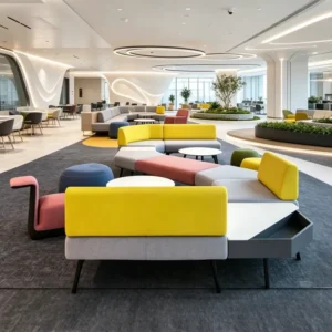 Modular Fabric Lounge Sofa - image 1