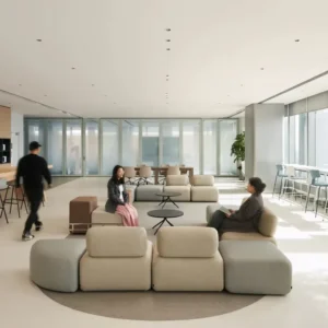 Corner Modular Fabric Lounge Sofa - image 1