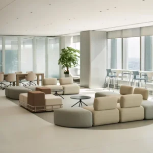 Corner Modular Fabric Lounge Sofa - image 2