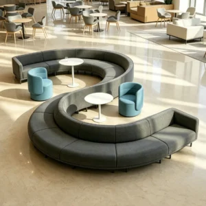 Modular Fabric Lounge Sofa - image 1