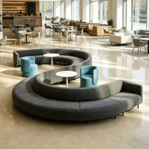 Modular Fabric Lounge Sofa - image 2