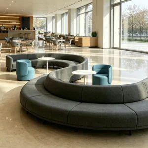 Modular Fabric Lounge Sofa - image 3