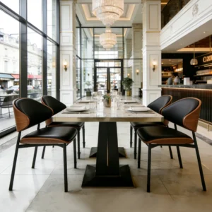 Midcentury Modern Metal Dining Chair - image 2
