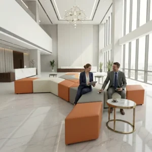 Pu Leather Lounge Sofa - image 5