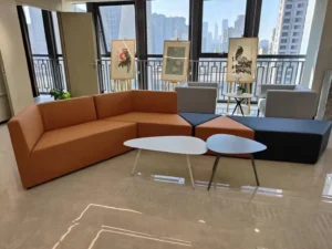 Pu Leather Lounge Sofa - image 6