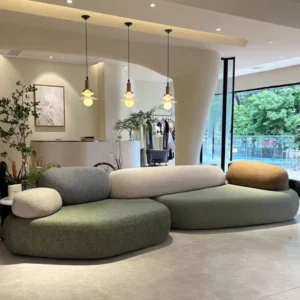 Pu Leather Lounge Sofa - image 10