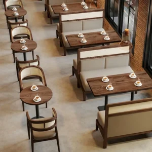 Minimalist Wood Booth Seating - image 1