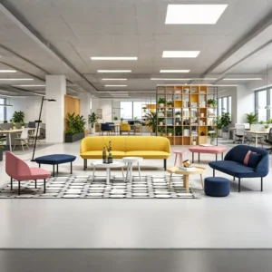 Modular Fabric Lounge Sofa - image 2