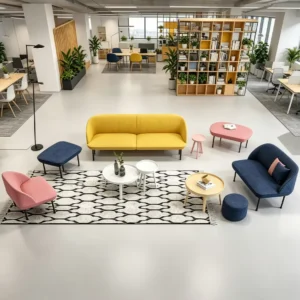 Modular Fabric Lounge Sofa - image 3