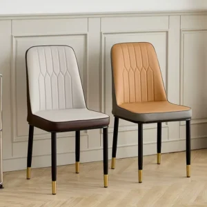 High-Back Metal Dining Chair - image 1