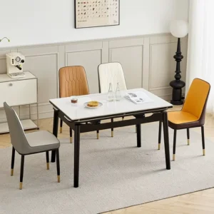 High-Back Metal Dining Chair - image 3