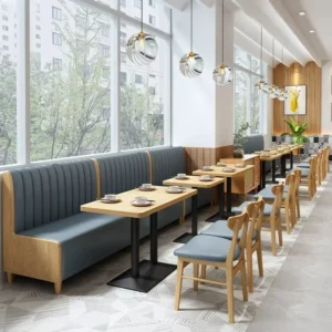 Restaurant Metal Commercial Furniture Set - image 2
