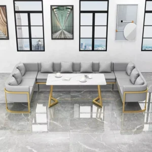Minimalist Metal Lounge Sofa - image 1