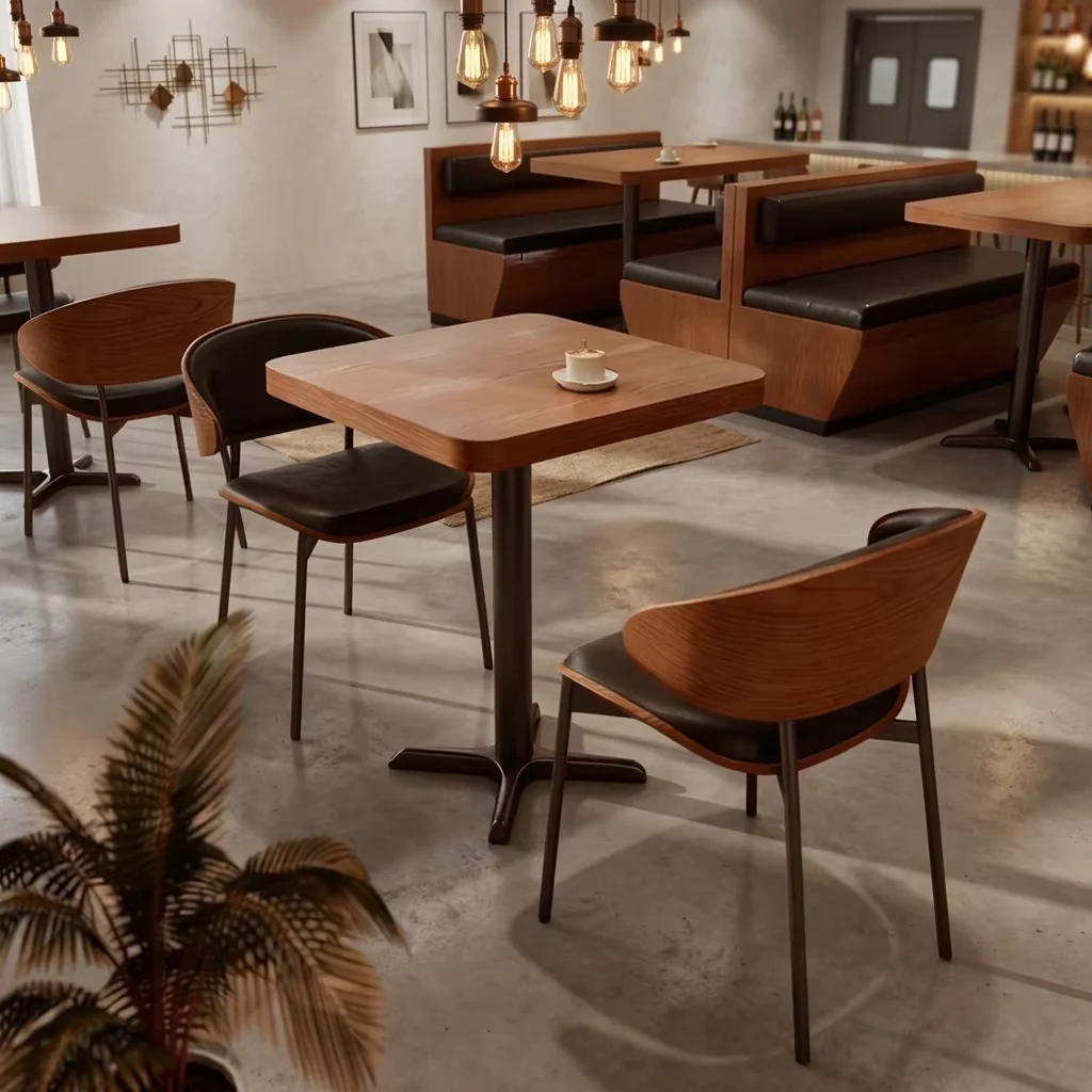 Wood Booth Seating