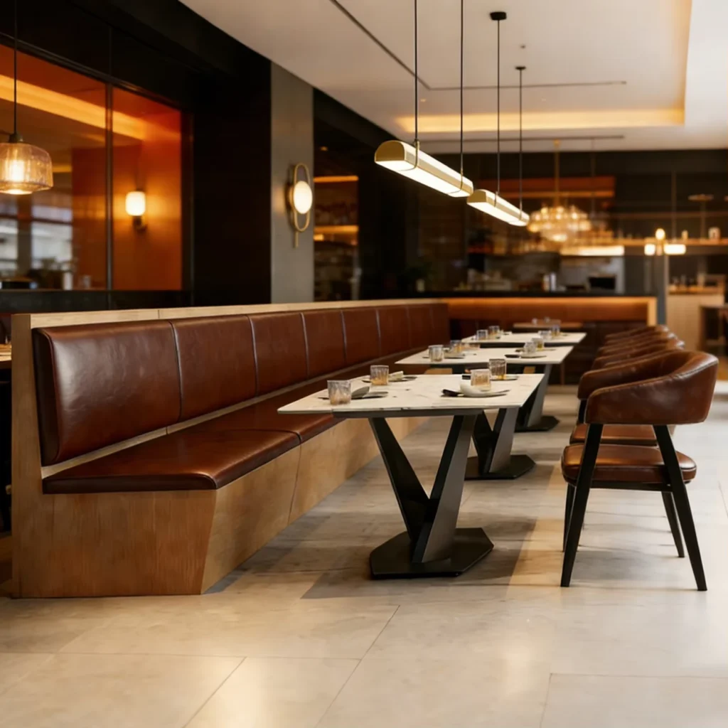 Wood Booth Seating