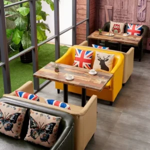Chesterfield Wood Lounge Sofa - image 1